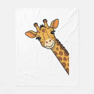 Vintage-Stich Giraffe-Shirt-Design_1 Fleecedecke