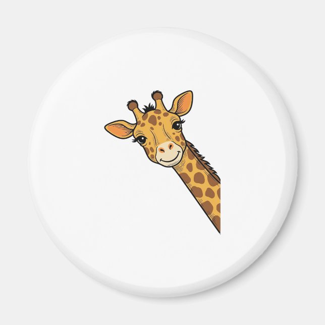 Vintage-Stich Giraffe-Shirt-Design_1 Magnet (Vorne)