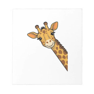 Vintage-Stich Giraffe-Shirt-Design_1 Notizblock