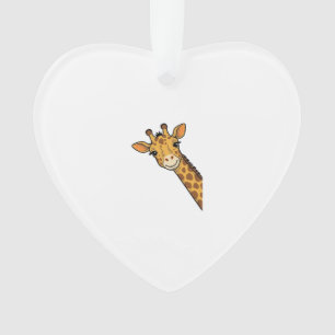Vintage-Stich Giraffe-Shirt-Design_1 Ornament