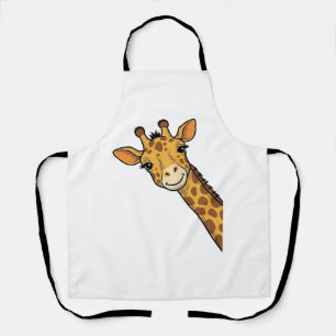 Vintage-Stich Giraffe-Shirt-Design_1 Schürze