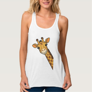 Vintage-Stich Giraffe-Shirt-Design_1 Tank Top