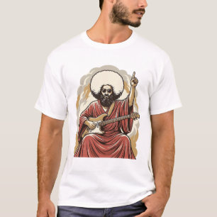 Vintage-Stich-Gitarrist-Vektor-Art-Shirt_1 T-Shirt