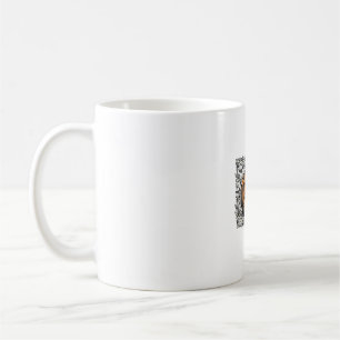 Vintage-Stich Halloween-Kürbis-Shirt-Design_1 Kaffeetasse