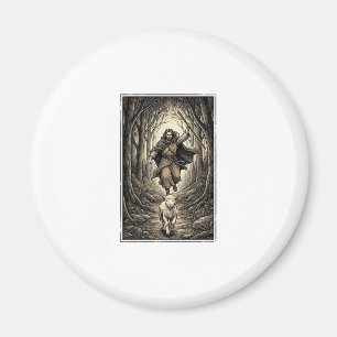 Vintage-Stich Hirte und Lamm Wald Magnet