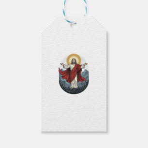 Vintage-Stich Jesus-Berg-Shirt Geschenkanhänger