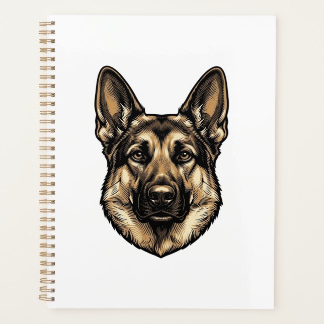 Vintage-Stich-Shepherd-Hund-Vektordesign_1 Planer (Vorderseite)