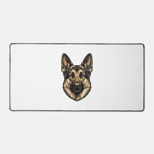 Vintage-Stich-Shepherd-Hund-Vektordesign_1 Schreibtischunterlage