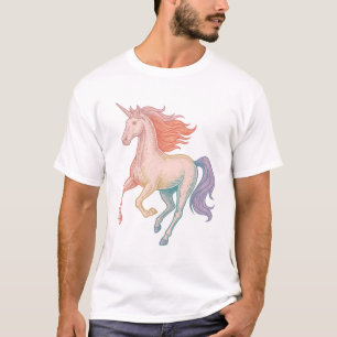Vintage-Stich Unicorn-Vektorgrafik für weißes Hemd T-Shirt