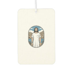 Vintage-Stichzeichnung Spirituelle Figur Szenische Autolufterfrischer