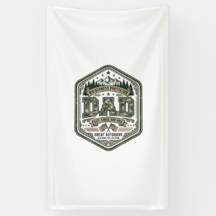 Vintage-Stickerei Dad Mountain Abzeichen Shirt Des Banner