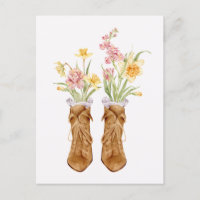 Vintage Stiefel Blume Bouquet