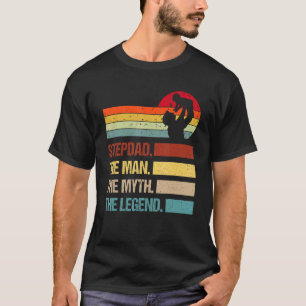 Vintage Stiefvater Mann Mythos Legende Familie pas T-Shirt