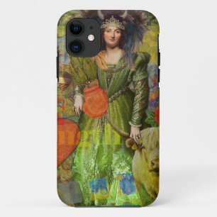 Vintage Stier-Klassiker Frauenporträt Gothic Art iPhone 11 Hülle