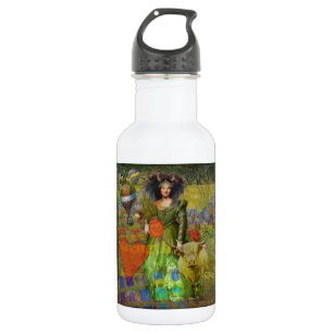 Vintage Stier-Klassiker-Frauenporträt gothische Ku Trinkflasche