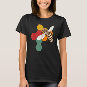 Vintage Stil Bienenkönigin Honig Imker Imkerei T-Shirt