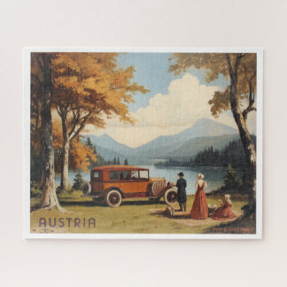 VINTAGE-STIL ILLUSTRATION 'EIN PICKNICK IN ÖSTERRE PUZZLE
