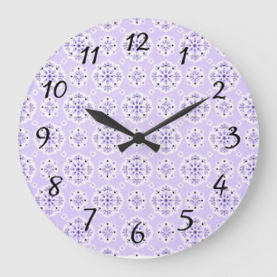 Vintage Stil Lavendel Lila Pastell Wanduhr