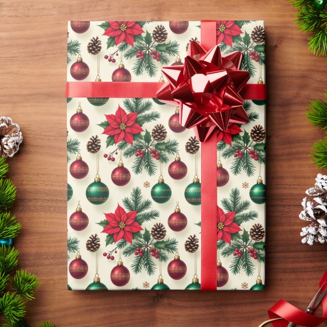 Vintage-Stil Retro-Festtag Geschenkverpackung  Geschenkpapier (Von Creator hochgeladen)