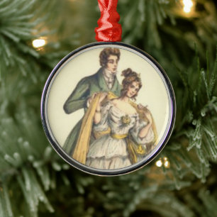 Vintage Stil viktorianischer erster Weihnachtsbaum Silbernes Ornament
