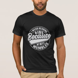 Vintage Stile Ehefrau mumbles Typografie T - Shirt