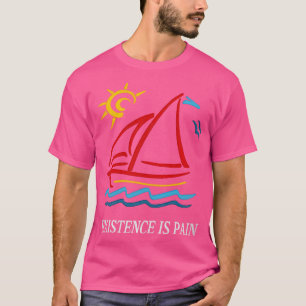 Vintage Stilexistenz der 1980er Jahre ist Schmerzä T-Shirt