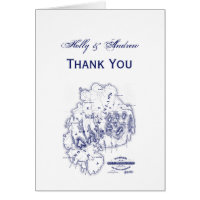 Vintage stilisierte Mount Desert Island MN Karte B