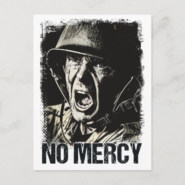 Vintage Stilkunst Warrior Motto Postkarte (Vorderseite)