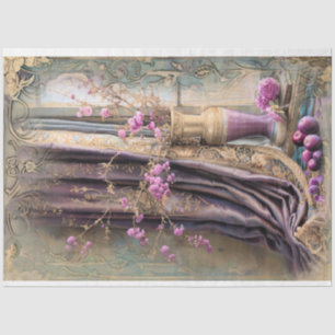 Vintage Stillleben Luxus Romantische Blumen Barock Seidenpapier
