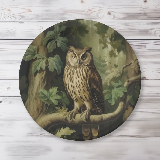 Vintage Stilschüssel im verzauberten Wald Pappteller (Von Creator hochgeladen)