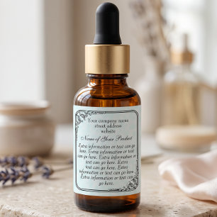 Vintage Stilsoap & Kosmetikblau Pergament Etiketten
