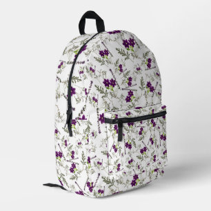 Vintage stilvoll elegante Wildblumen-Blumen- Bedruckter Rucksack
