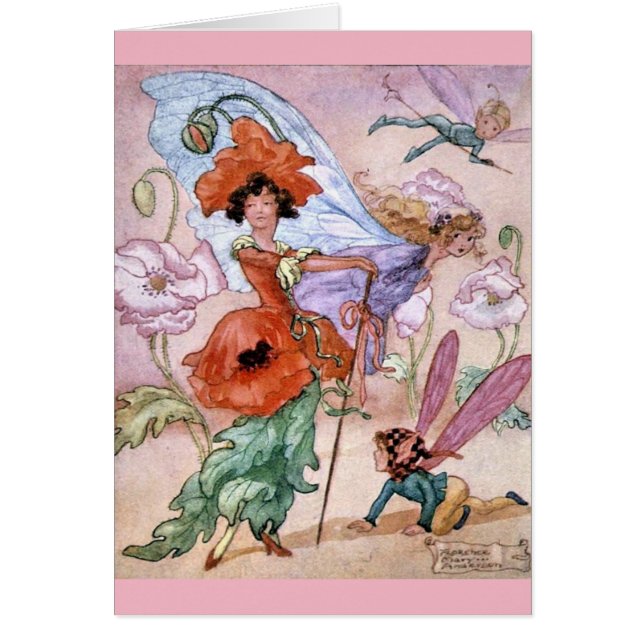 Vintage - Stilvolle Blumenfee, (Vorne)