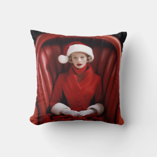 Vintage stilvolle Mrs Claus Kissen
