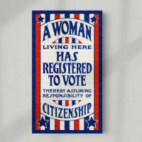 Vintage Stimmrechte von Frauen unterstützen Neudru