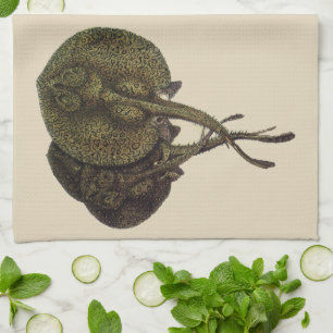 Vintage Stingrochen, Meerestiere Geschirrtuch