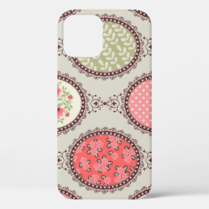 Vintage-Stoff: Nahtloses Patchwork-Design. Case-Mate iPhone Hülle