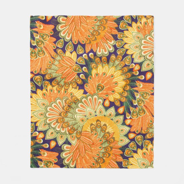 Vintage-Stoffmuster: Nahaufnahme-Textur. Fleecedecke (Vorderseite)