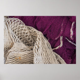 Vintage-Stofftextur-Abstraktes Plakat