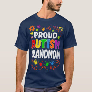 Vintage Stolz Autism Oma Puzzle Autism-Bewusstsein T-Shirt