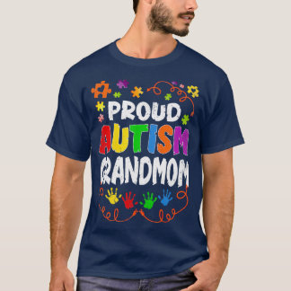 Vintage Stolz Autism Oma Puzzle Autism-Bewusstsein T-Shirt