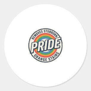 Vintage-Stolz-Protest Regenbogen-Abzeichen Vektor- Runder Aufkleber