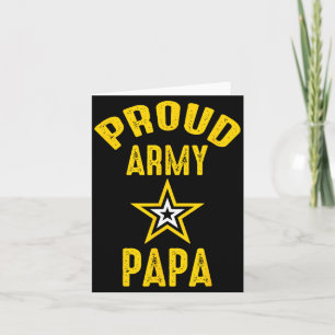 Vintage stolze Armee PAPA Veteranen Familientreffe Karte