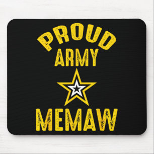 Vintage stolze Army MEMAW Veteranen Familienzusamm Mousepad
