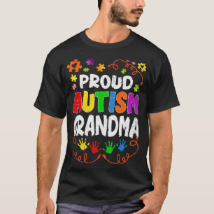 Vintage stolze Autismus-Oma Puzzle Autismus-Bewuss T-Shirt