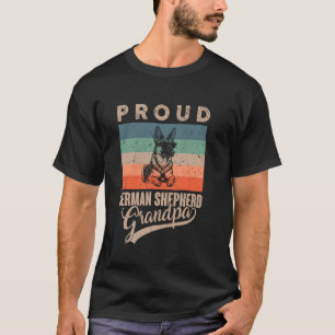 Vintage Stolzer deutscher Schäferhund Opa Hundebes T-Shirt
