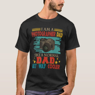 Vintage stolzer Fotograf Papa wie ein normaler Pap T-Shirt