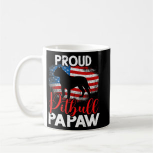 Vintage stolzer Pitbull-Hund Papaw Amerikanische F Kaffeetasse