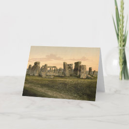 Vintage Stonehenge Anmerkungs-Karte Karte