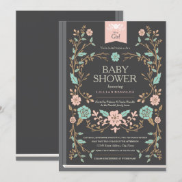 Vintage Storybook Baby-Dusche Einladung